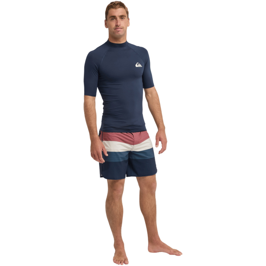 2026 Quiksilver Mens Everyday UPF50 Short Sleeve Rash Vest AQYWR03130 - Dark Navy